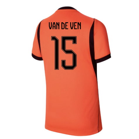 Netherlands Micky van de Ven 15 Home Soccer Jersey World Cup 2026