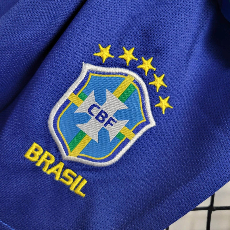 Brazil Kids Away Soccer Jersey 2024/25 - Blue