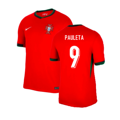 Portugal Pauleta 9 Home Soccer Jersey Euro 2024