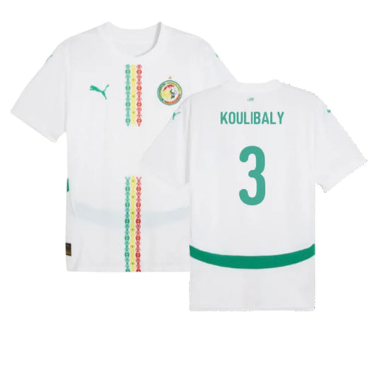 Senegal Kalidou Koulibaly 3 Home Soccer Jersey 2024/25