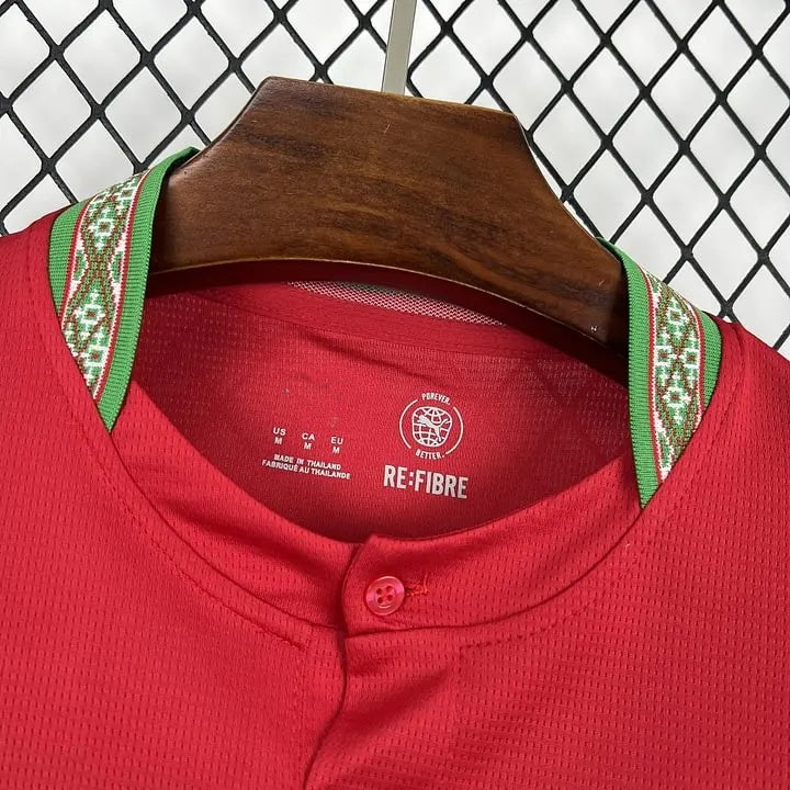 Morocco Nayef Aguerd 5 Home Soccer Jersey World Cup 2026